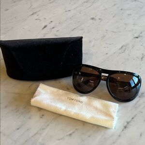 Tom Ford Black and Brown Sunglasses